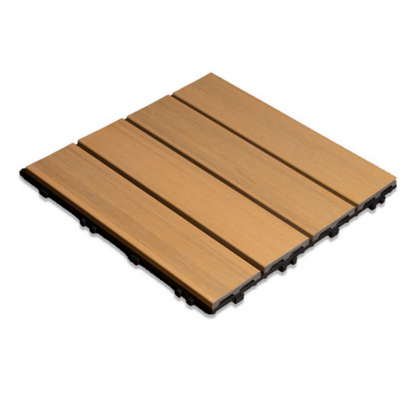 Panel Decorativo Modular Wpc 30x30 Caja 11 Pzs | Uso Exterior