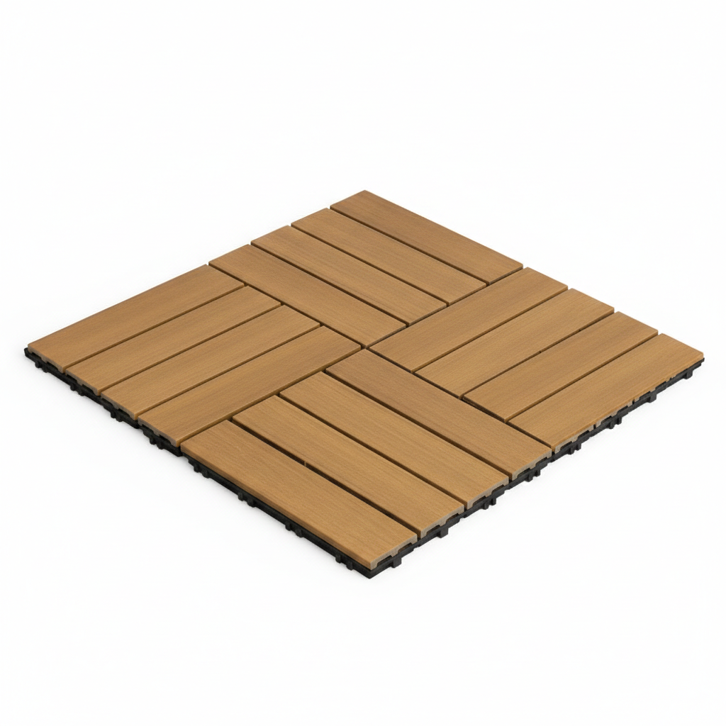 Panel Decorativo Modular Wpc 30x30 Caja 11 Pzs | Uso Exterior