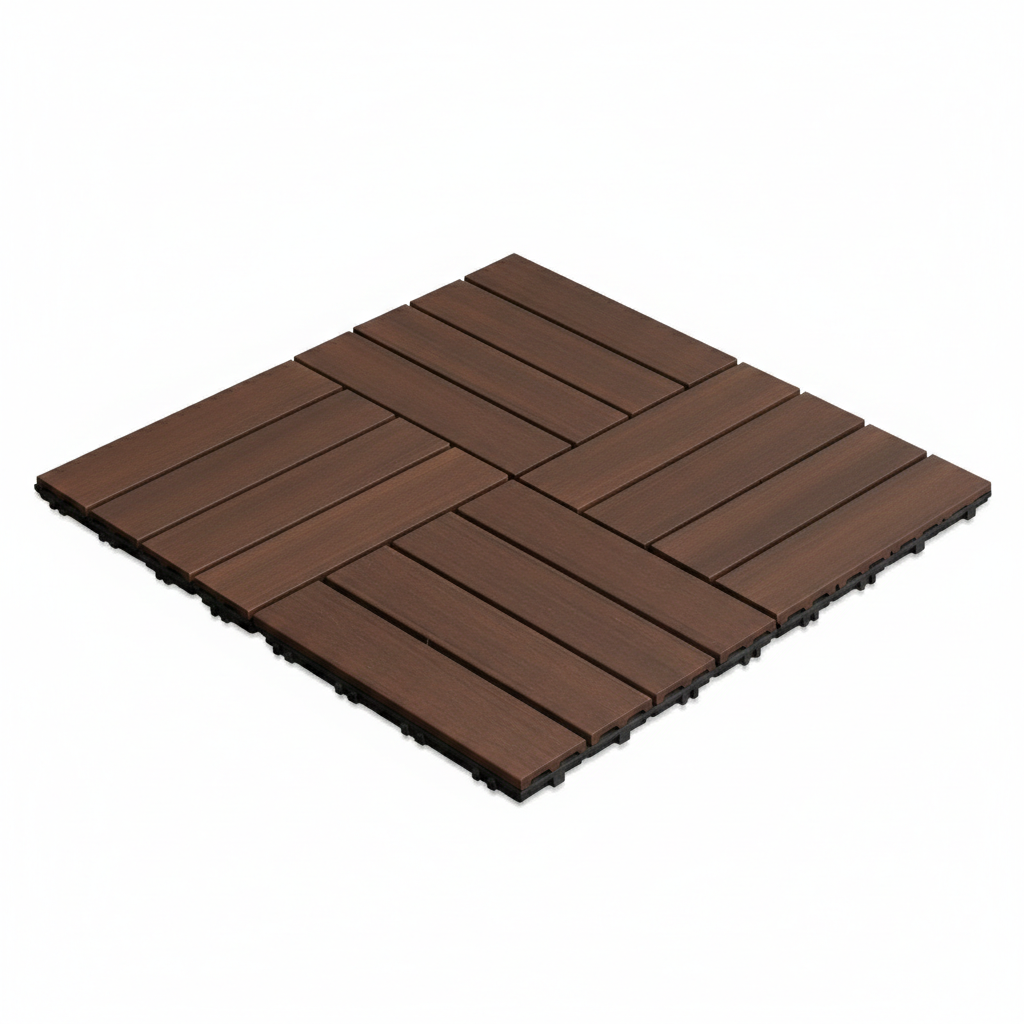 Panel Decorativo Modular Wpc 30x30 Caja 11 Pzs | Uso Exterior