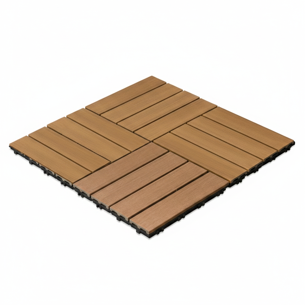 Panel Decorativo Modular Wpc 30x30 Caja 11 Pzs | Uso Exterior