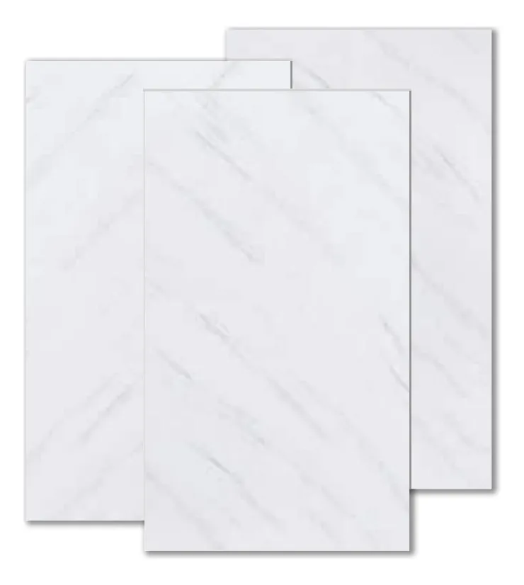 Placa Pvc Tipo Mármol 80x122 Cm Para Muro 3 Pzas + Adhesivo